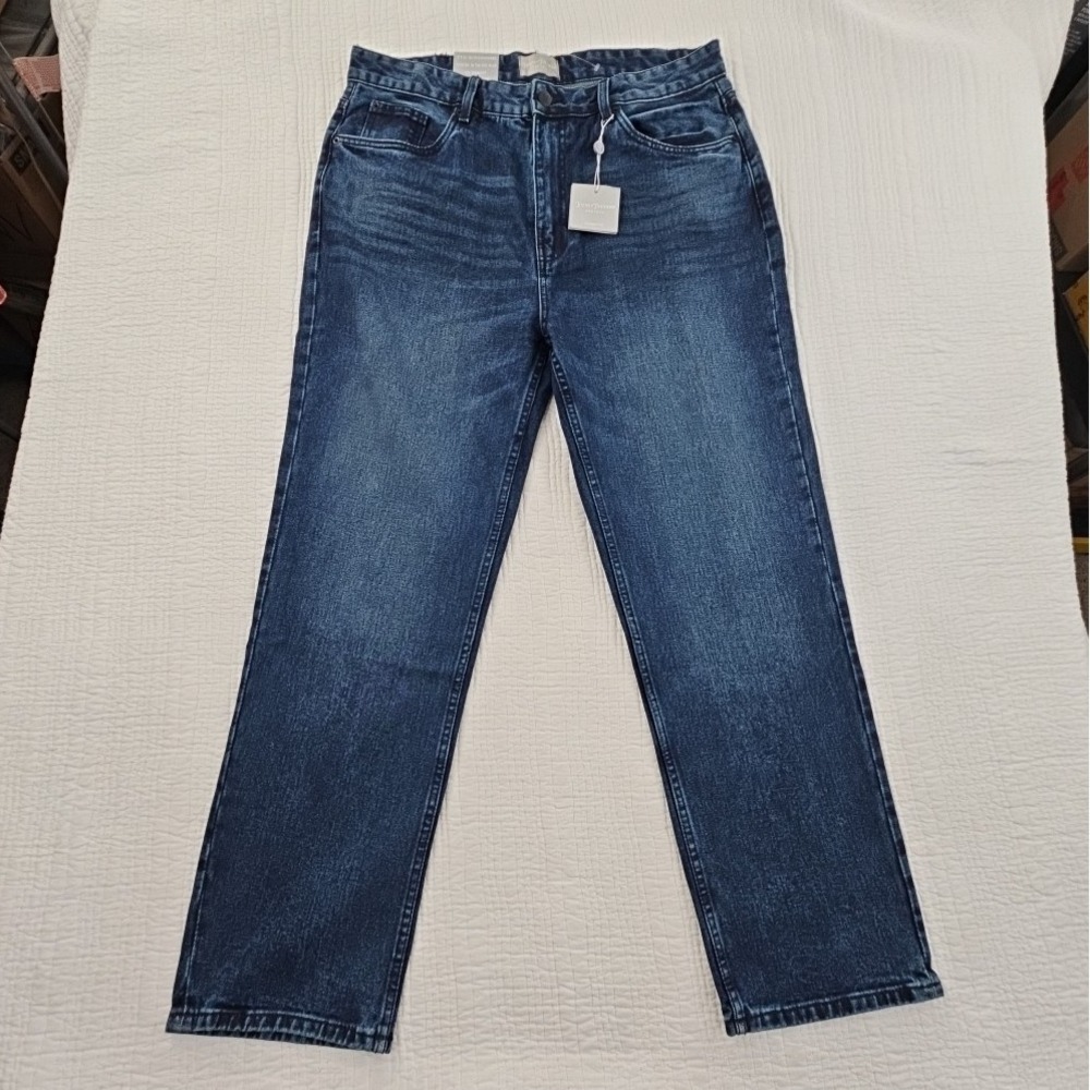 Hickey Freeman Jeans‎ Men's 36x32 Medium Wash Straight Leg NEW 100% Cotton NWT